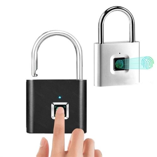 The fingerprint lock is made of zinc alloy, whether the padlock body or shackle. High toughness steel wire, seamless joint is great for anti- thief, anti-dust and anti-erosion. This lock is your best choice to protect your private property from thieves. Quick unlock in 0.5 seconds. It can collect 2 administrators and up to 10 fingerprints in total. One hour for full charge, it can unlock more than 9,000 times. That means 6-12 months you don’t need to worry about the battery.